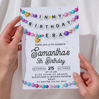 Convites Na minha era de aniversário