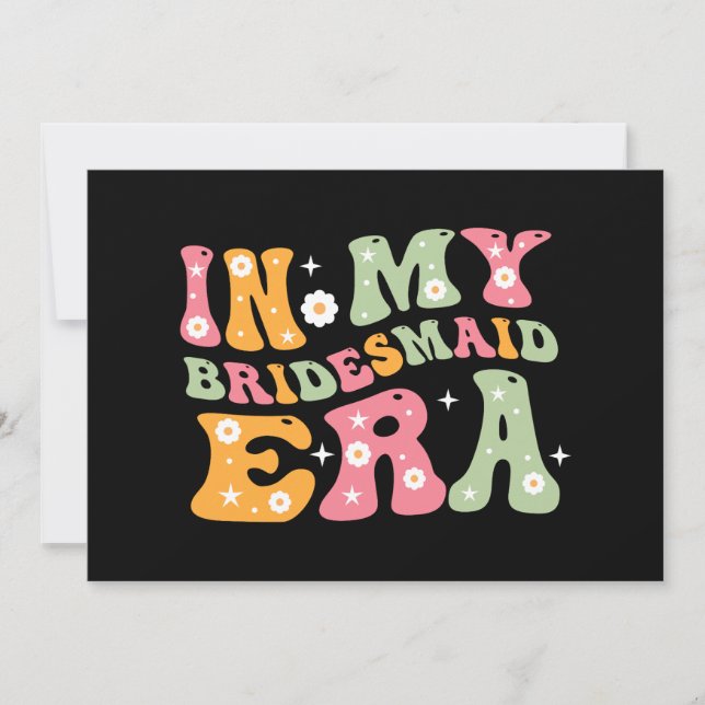 Convites Na Minha Era de Dama de Honra (Frente)