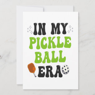 Convites Na Minha Era de PickleBall Presente Divertido Espo