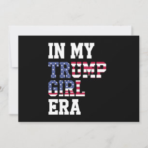 Convites Na Minha Era de Trump Garota EUA 47º Presidente