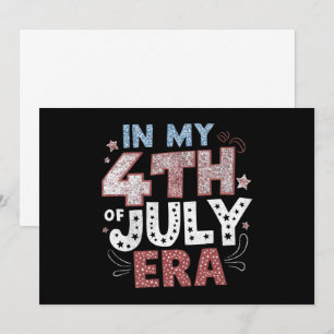 Convites Na Minha Era do 4 de Julho EUA Patriótico American