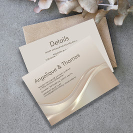 Convites Na moda All In One Beige Weding