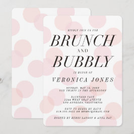Convites Na moda Brunch e Chá de panela de borracha