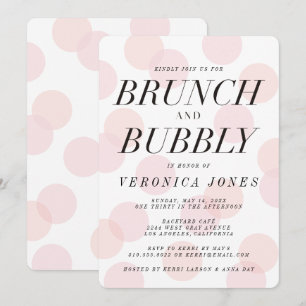 Convites Na moda Brunch e Chá de panela de borracha