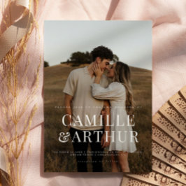 Convites Na moda de Foto Moderna Elegante