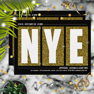 Convites Na moda, festa do coquetel de véspera de ano novo