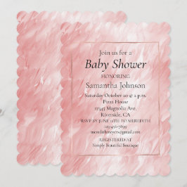 Convites Na moda Girly Blush Pink Glam