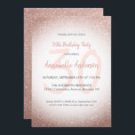 Convites Na moda Glam Rosa Rosa Dourada aniversário de 30 a<br><div class="desc">Celebre a sua celebração de aniversário com este Convite à Carta de Aniversário do Modern Glam Na moda rosa Rosa Dourada Glitter Sparkle.</div>