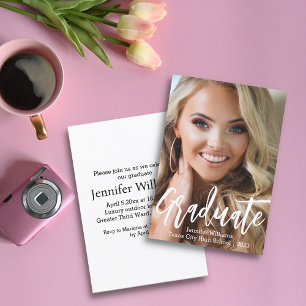 Convites na moda minimalista da graduação em fotografia 202