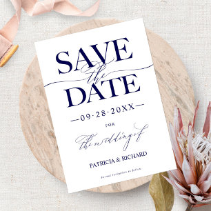 Convites Na moda Modern Casamento Salve A Data Não Foto