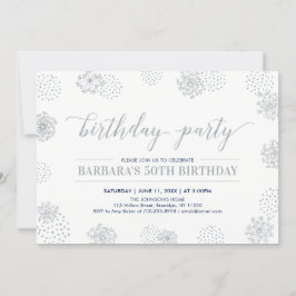 Convites Na moda moderna 50ª Festa de aniversário Adulta
