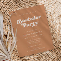 Na moda retro Brown Sugar Bachelor Party