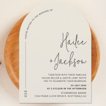 Na moda simples de casamento minimalista