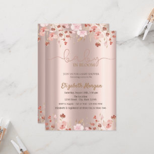 Convites Na moda Watercolor Meadow Baby in Bloom