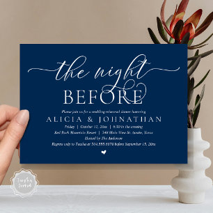Convites Na Noite Anterior, Janto de Ensaio de Casamento Cl