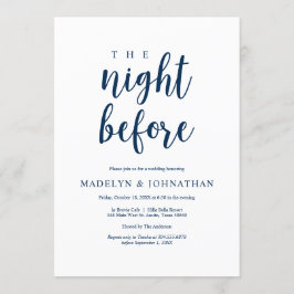 Convites Na noite anterior, Janto de ensaio de casamento ru