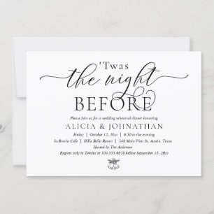 Convites Na Noite Anterior, Janto Moderno de Ensaio De Casa