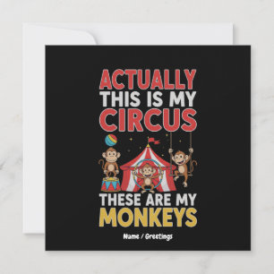 Convites Na Verdade Este É Meu Circo Citação Divertida de M