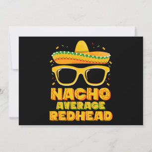 Convites Nacho Média Cabelo Vermelho Mexicano Cinco De Mayo