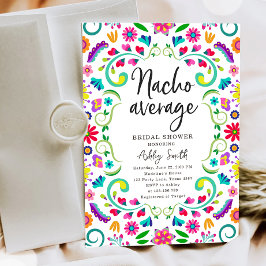 Convites Nacho Média Floral Fiesta Chá de panela Mexicano