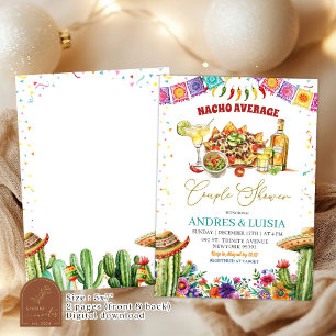 Convites Nacho Média Margaritas Casal Floral Chá