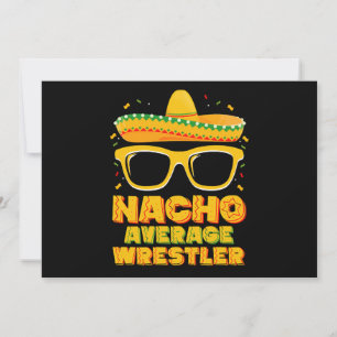 Convites Nacho Médio Wrestler Luta Cinco de Mayo
