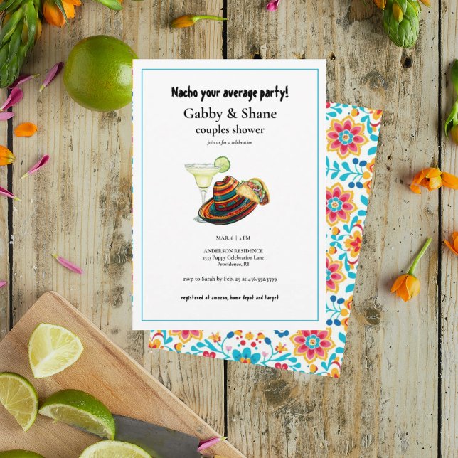 Convites Nacho O Seu Chá De Casais Médios (Criador carregado)