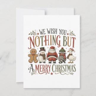 Convites Nada Além de um Natal Alegre