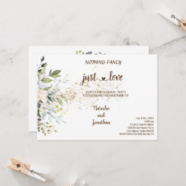 Convites Nada Chique Herbal apenas Amor Fuga Romântica