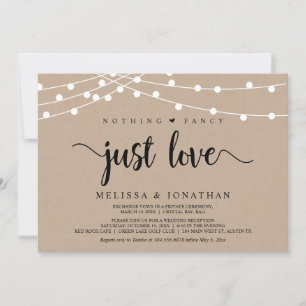 Convites Nada de Fantasia, Apenas Amor, Casamento com Luzin