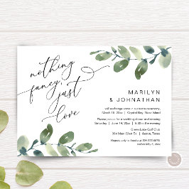 Convites Nada de Fantasia, Apenas Amor Casamento Jantar Ver