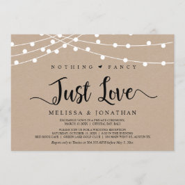 Convites Nada de Fantasia, Apenas Amor, Elopamento com Luze