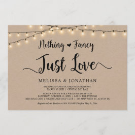 Convites Nada de Fantasia, Apenas Amor, Elopamento com Luze