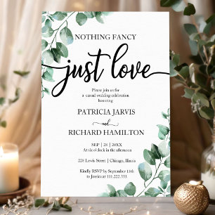 Convites Nada de Fantasia, Apenas Amor Recepção de Casament