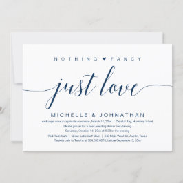 Convites Nada de Luxo, Apenas Amor, Casamento às Escuras