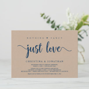 Convites Nada de Luxo, Apenas Amor, Casamento Furtivo em Kr
