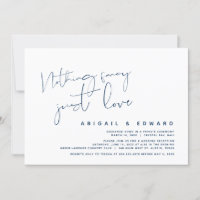 Nada de Luxo, Apenas Amor, Casamento Intimo, Azul 