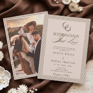 Convites Nada de Luxo, Apenas Amor Casamento Ocidental Foto