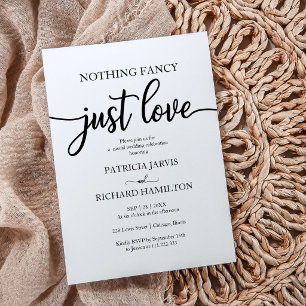 Convites Nada de Luxo, Apenas Amor Casamento QR RSVP