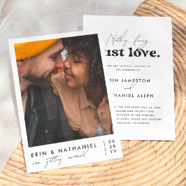 Convites Nada de Luxo, Apenas Amor Casamento Retro Groovy