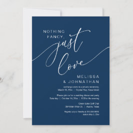 Convites Nada de Luxo, Apenas Amor, Festa de Casamento às E
