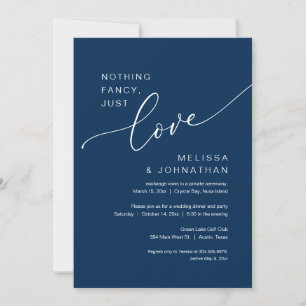 Convites Nada de Luxo, Apenas Amor, Festa de Casamento às P