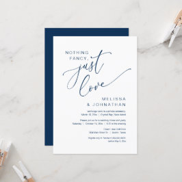 Convites Nada de Luxo, Apenas Amor, Festa de Casamento Inti
