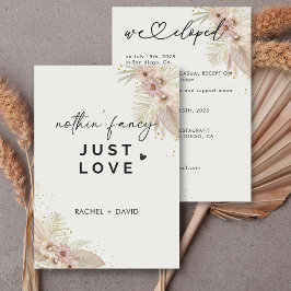 Convites Nada de Luxo, Apenas Amor Fomos Embora Festa de El