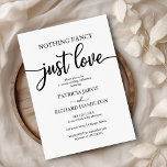 Convites Nada De Rico Apenas Adora Casamento Casual<br><div class="desc">Nada De Rico Apenas Adora Convite Casual De Casamento</div>