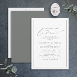 Convites Nada De Rico Apenas Adora Casamento Casual Eucalyp<br><div class="desc">Crie o convite perfeito para um casamento casual, ou celebração de recepção pós-elopemento, com este design verde moderno, modesto e rústico de eucalipto verde, com tipografia de scripts escritos à mão. Entre em contato com o designer para produtos correspondentes. Muito obrigado por apoiar a nossa pequena empresa, que apreciamos muito!...</div>