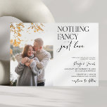 Convites Nada De Rico Apenas Adora Foto Casual Casual Casua<br><div class="desc">Este é um Rico Nada Adorável Foto personalizada minimalista Foto de convite casual de casamento!</div>