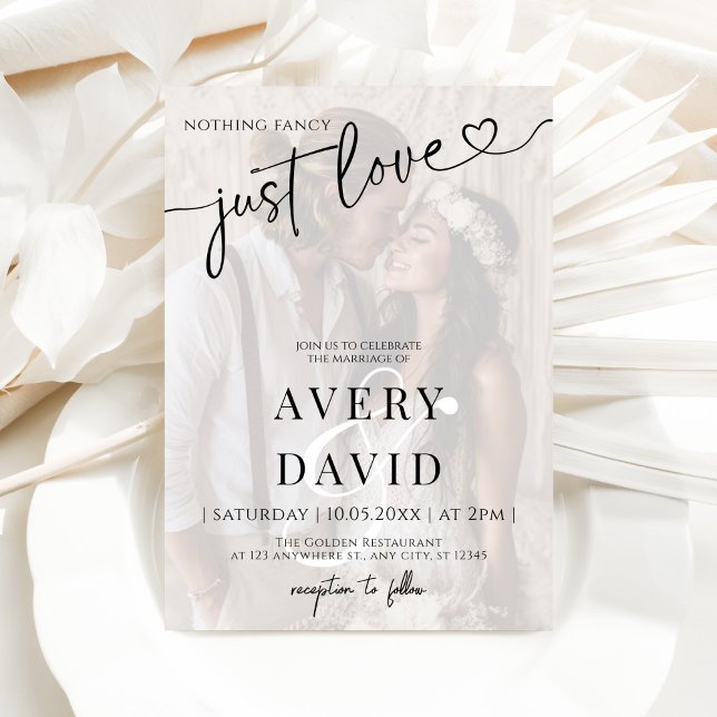 Convites Nada De Rico Apenas Adora Foto De Casamento (Criador carregado)