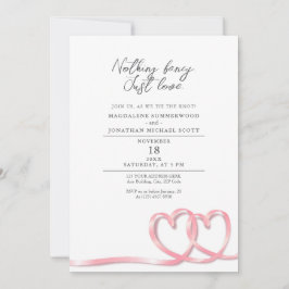 Convites Nada De Rico Apenas Ama O Casamento De Fita