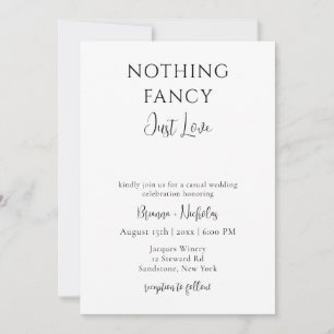 Convites Nada De Rico, Apenas Ame Casamento Casual